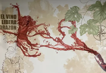 mural estilo collage personalizado en local comercial en Argentina